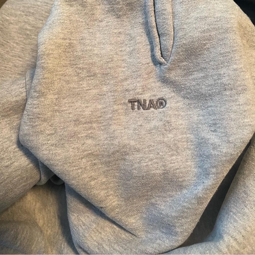 Tna XXS Aritzia Cozy Sweatfleece Mega Fit Jogger in Grey Size 2XS XXS - Picture 8 of 16